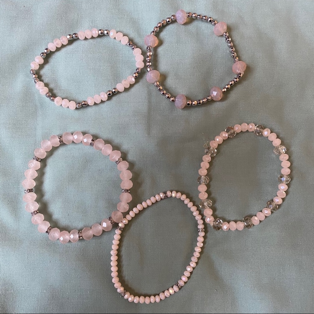 Pink bundle bracelets - Picture 2 of 5